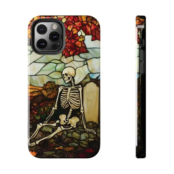 Autumn Graveyard Skeleton Tough Phone Cases for iPhone and Samsung - Image 47