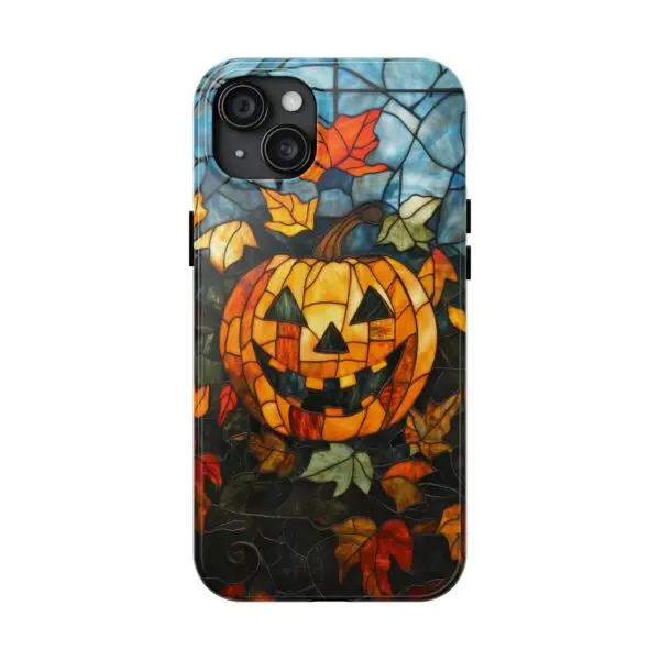 Luminous Lantern Halloween Stained Glass Tough Phone Case for iPhone and Samsung - Image 96