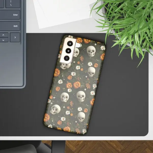 Autumn Requiem Mossy Autumn Skull Slim Phone Case for iPhone and Samsung - Image 66