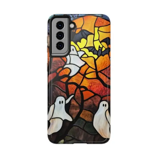 Spectral Stained Glass Halloween Tough Phone Case for iPhone and Samsung - Image 121