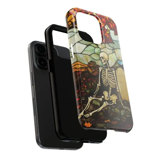 Autumn Graveyard Skeleton Tough Phone Cases for iPhone and Samsung - Image 94