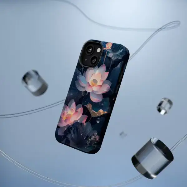 Dew-Kissed Lotus Magnetic Tough Case for iPhone and Samsung - Image 60