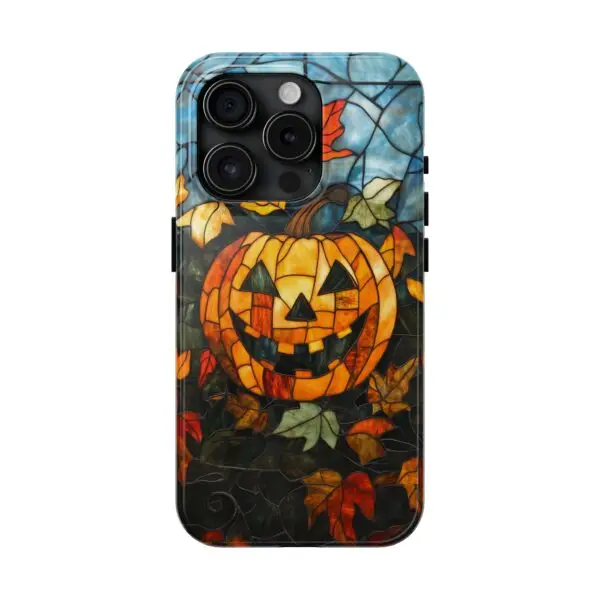 Luminous Lantern Halloween Stained Glass Tough Phone Case for iPhone and Samsung - Image 91