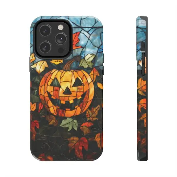 Luminous Lantern Halloween Stained Glass Tough Phone Case for iPhone and Samsung - Image 87