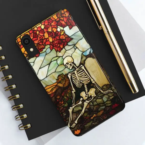 Autumn Graveyard Skeleton Tough Phone Cases for iPhone and Samsung - Image 12