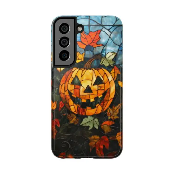 Luminous Lantern Halloween Stained Glass Tough Phone Case for iPhone and Samsung - Image 116