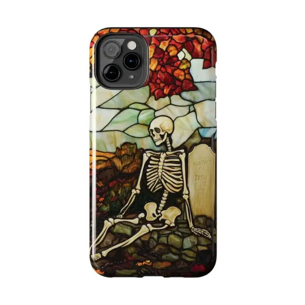 Autumn Graveyard Skeleton Tough Phone Cases for iPhone and Samsung - Image 30