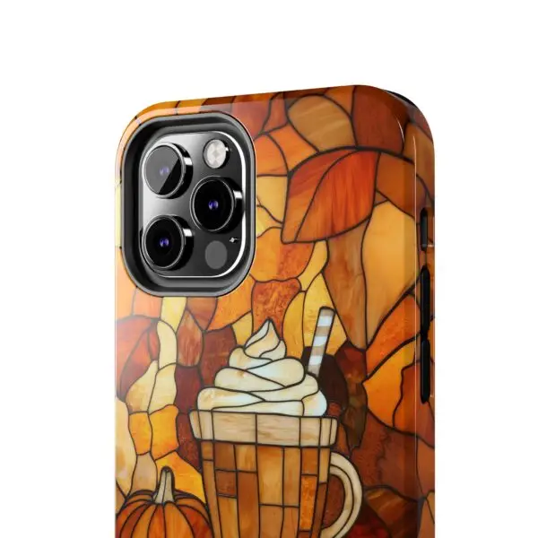 Stained Glass Pumpkin Spice Latte (PSL) Tough Phone Case for iPhone and Samsung - Image 50