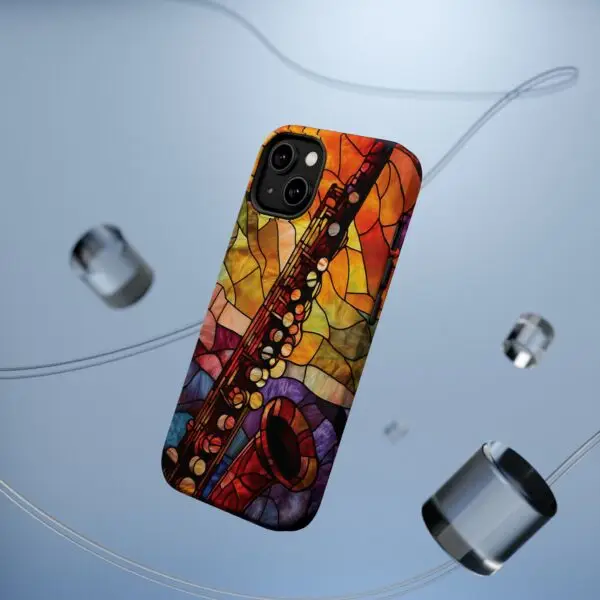 Symphonic Stained Glass Oboe Magnetic Tough Case for iPhone and Samsung - Image 10