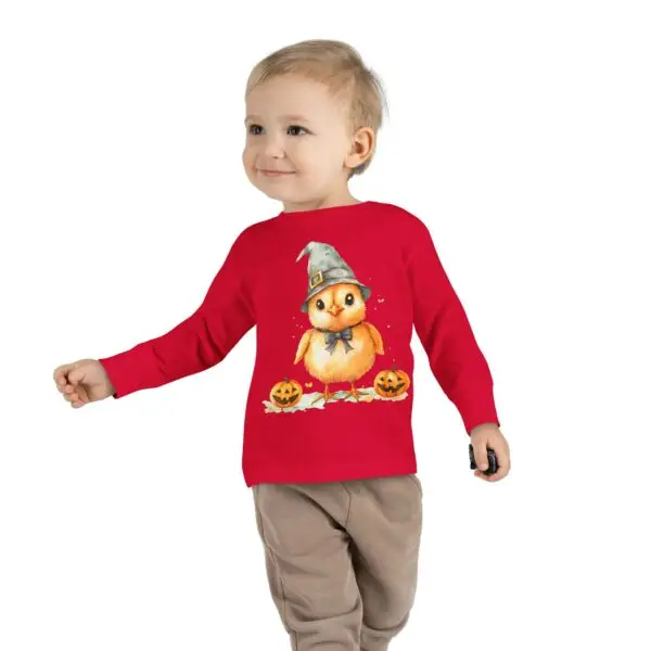 Tiny Witch Chick Toddler Long Sleeve Halloween Tee - Image 31