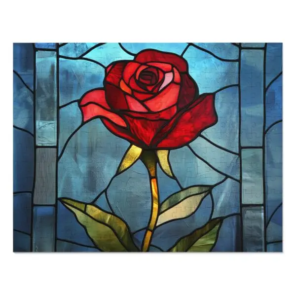 Enchanted Rose Beauty and Beast Jigsaw Puzzle (30, 110, 252, 500,1000-Piece) - Image 4