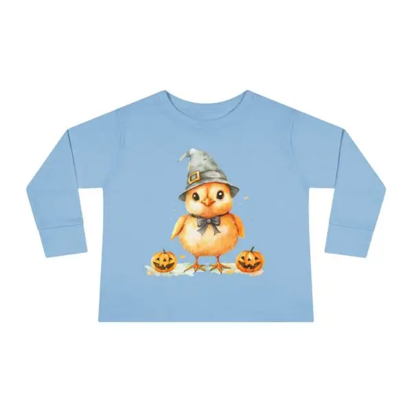 Tiny Witch Chick Toddler Long Sleeve Halloween Tee - Image 9
