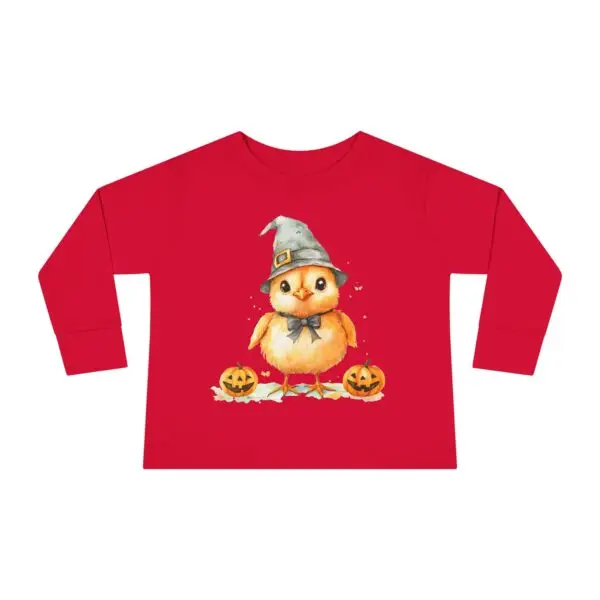 Tiny Witch Chick Toddler Long Sleeve Halloween Tee - Image 29