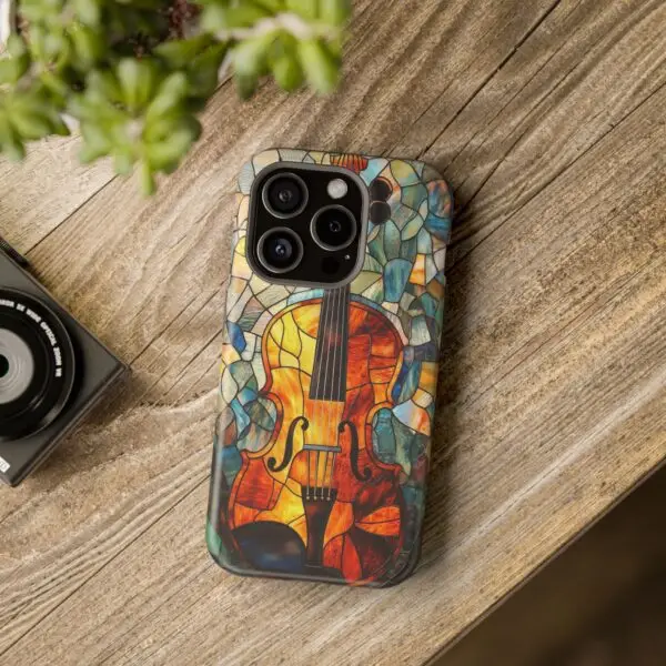 Virtuoso Stained Glass Violin Magnetic Tough Case for iPhone and Samsung - Image 96
