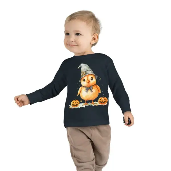 Tiny Witch Chick Toddler Long Sleeve Halloween Tee - Image 19
