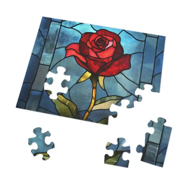 Enchanted Rose Beauty and Beast Jigsaw Puzzle (30, 110, 252, 500,1000-Piece) - Image 11
