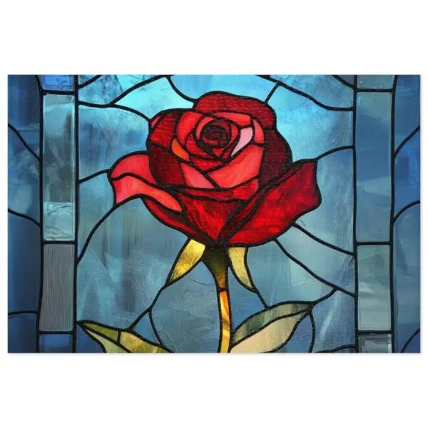 Enchanted Rose Beauty and Beast Jigsaw Puzzle (30, 110, 252, 500,1000-Piece)