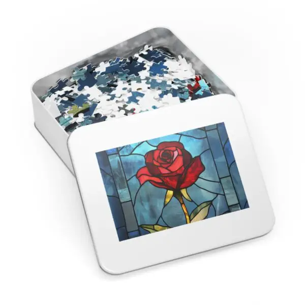 Enchanted Rose Beauty and Beast Jigsaw Puzzle (30, 110, 252, 500,1000-Piece) - Image 3