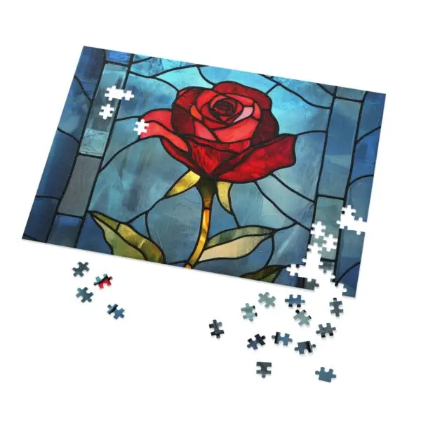 Enchanted Rose Beauty and Beast Jigsaw Puzzle (30, 110, 252, 500,1000-Piece) - Image 8