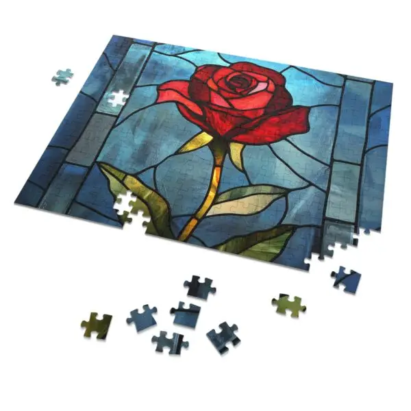 Enchanted Rose Beauty and Beast Jigsaw Puzzle (30, 110, 252, 500,1000-Piece) - Image 5