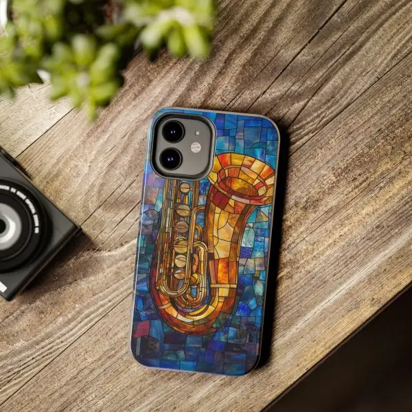 Harmonic Hues Tuba Tough Phone Case for iPhone and Samsung - Image 40