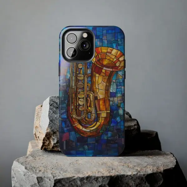 Harmonic Hues Tuba Tough Phone Case for iPhone and Samsung - Image 81