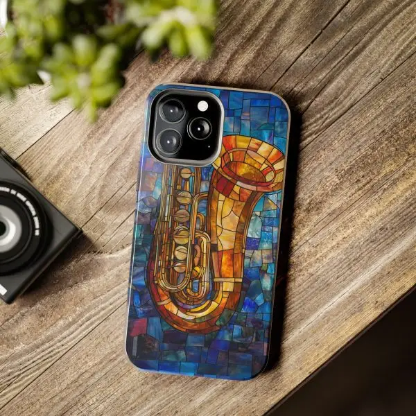 Harmonic Hues Tuba Tough Phone Case for iPhone and Samsung - Image 82