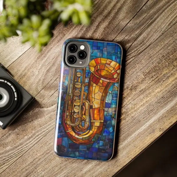 Harmonic Hues Tuba Tough Phone Case for iPhone and Samsung - Image 34
