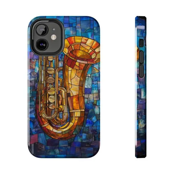 Harmonic Hues Tuba Tough Phone Case for iPhone and Samsung - Image 41