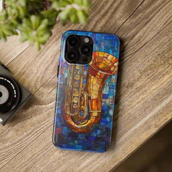 Harmonic Hues Tuba Tough Phone Case for iPhone and Samsung - Image 105