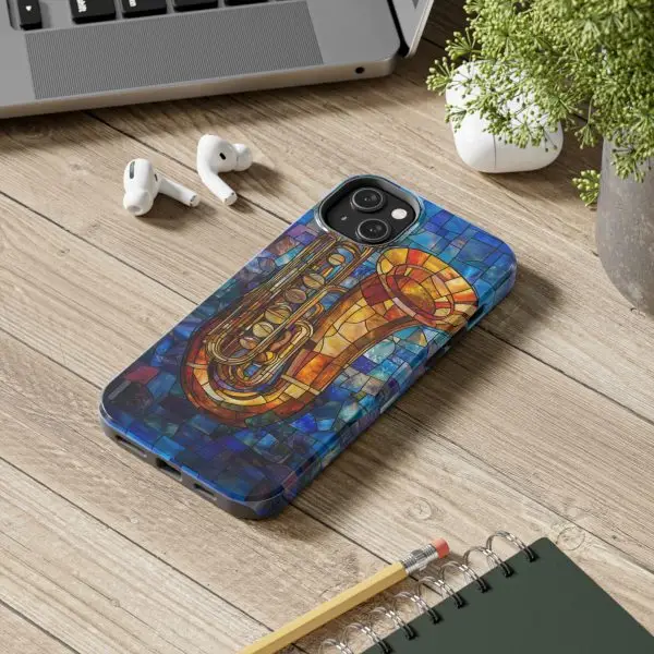 Harmonic Hues Tuba Tough Phone Case for iPhone and Samsung - Image 90