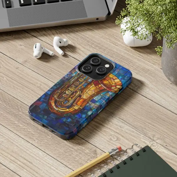 Harmonic Hues Tuba Tough Phone Case for iPhone and Samsung - Image 86