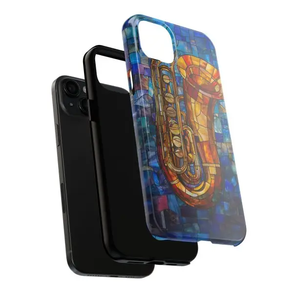 Harmonic Hues Tuba Tough Phone Case for iPhone and Samsung - Image 99