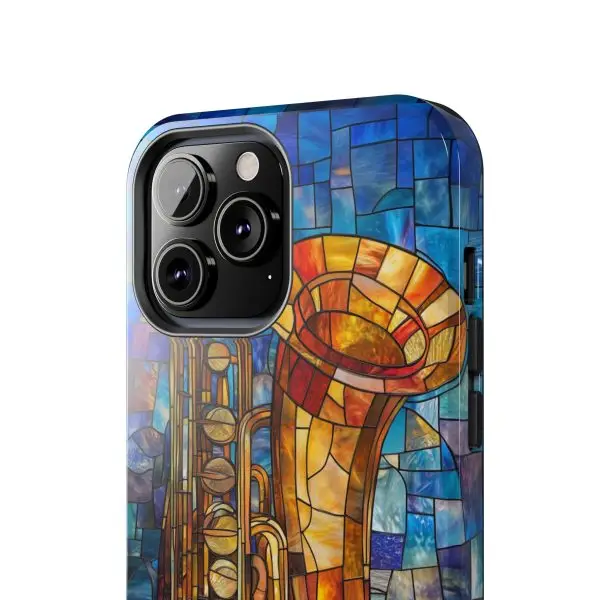Harmonic Hues Tuba Tough Phone Case for iPhone and Samsung - Image 80