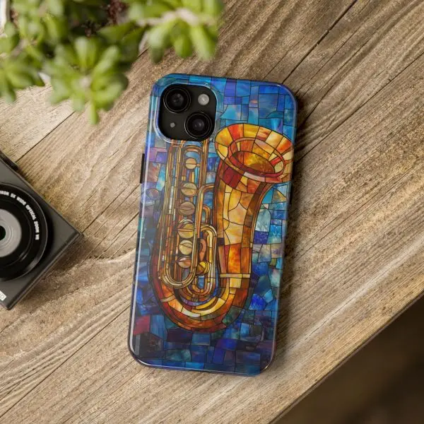 Harmonic Hues Tuba Tough Phone Case for iPhone and Samsung - Image 100