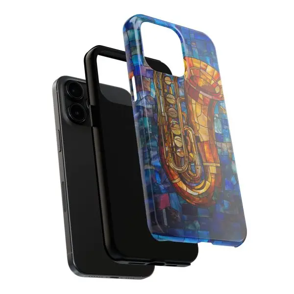 Harmonic Hues Tuba Tough Phone Case for iPhone and Samsung - Image 104