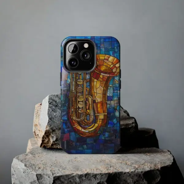 Harmonic Hues Tuba Tough Phone Case for iPhone and Samsung - Image 75