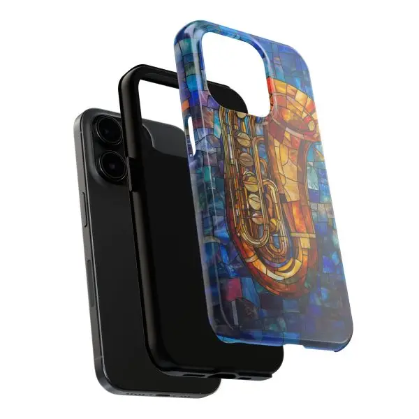Harmonic Hues Tuba Tough Phone Case for iPhone and Samsung - Image 94