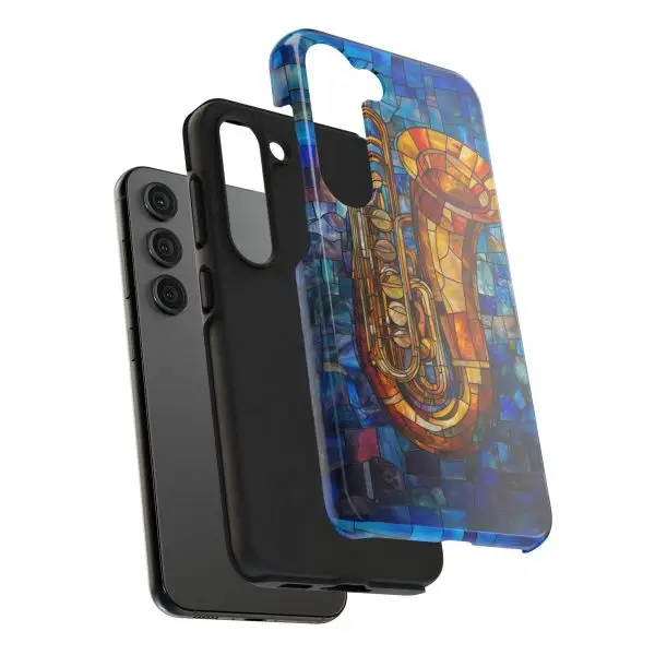 Harmonic Hues Tuba Tough Phone Case for iPhone and Samsung - Image 114