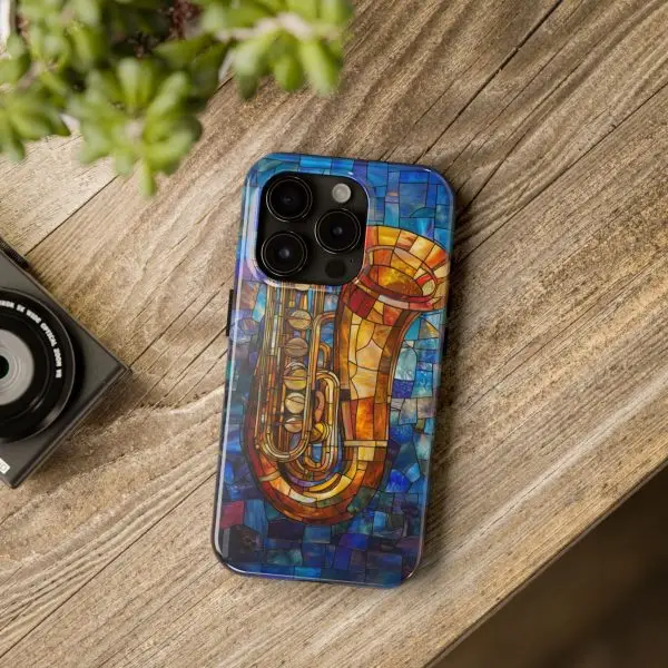 Harmonic Hues Tuba Tough Phone Case for iPhone and Samsung - Image 95