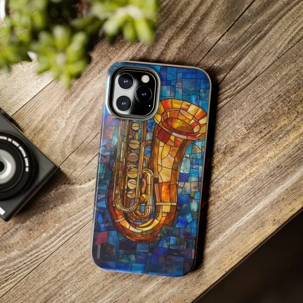 Harmonic Hues Tuba Tough Phone Case for iPhone and Samsung - Image 58