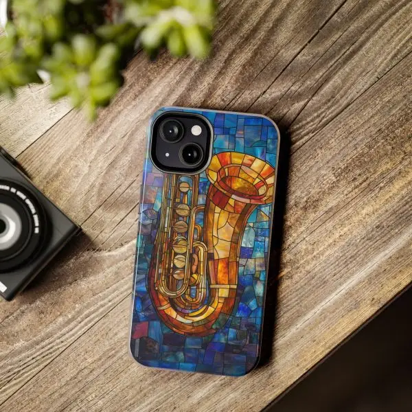 Harmonic Hues Tuba Tough Phone Case for iPhone and Samsung - Image 64