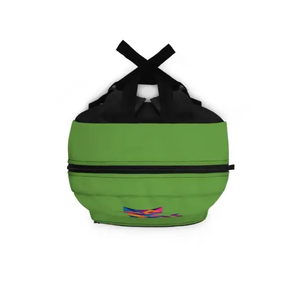 Green Fractal Feline Backpack – Whimsy Meets Function, Trendy School Bag, Cat Lover Gift, Unique Travel Pack, Kids' Backpack with Art Design - Image 4