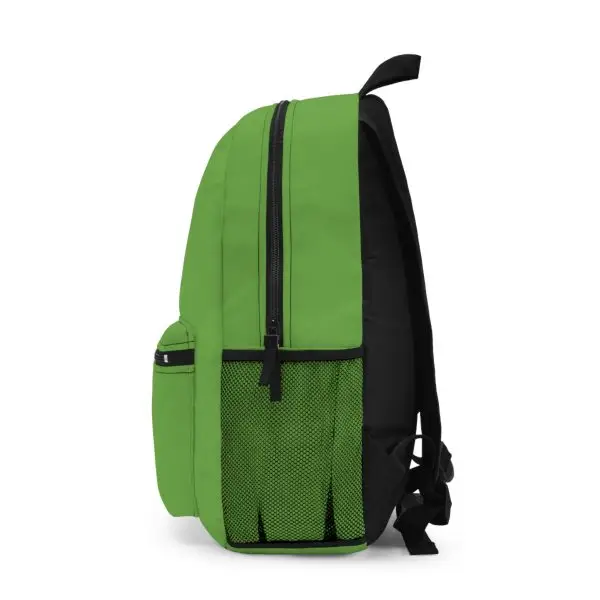 Green Fractal Feline Backpack – Whimsy Meets Function, Trendy School Bag, Cat Lover Gift, Unique Travel Pack, Kids' Backpack with Art Design - Image 3